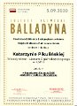 21 Narodowe czytanie Balladyny 2020